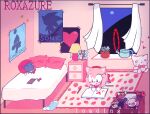  amy_rose animated animated_gif artist_name bed blue_socks cellphone chao_(sonic) character_doll charm_(object) curtains doll figure food_print fruit_print hairband hatsune_miku heart hedgehog_girl indoors lamp metal_sonic naruto_(series) on_bed phone pillow pink_hair pink_theme plant poster_(object) potted_plant red_hairband roxazure rug shoes socks sonic_(series) sonic_the_hedgehog spoken_heart strawberry_print stuffed_animal stuffed_cat stuffed_toy tails_doll talking_on_phone toy_box unworn_shoes unworn_socks uzumaki_naruto vocaloid watering_can window 