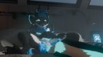 16:9 3d_(artwork) anthro black_body black_fur blue_body blue_fur claws digital_media_(artwork) dragon elden_ring fromsoftware fur glowing glowing_body glowing_fur hi_res horn hybrid luko_atmos lukoatmos male masturbation mythological_creature mythological_scalie mythology paws penile scalie solo subnautica unknown_worlds_entertainment white_body white_fur wickerbeast widescreen