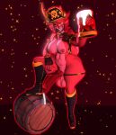 3d_(artwork) animal_genitalia animal_penis anthro areola balls barrel big_breasts big_penis bodily_fluids breasts canid canine canine_genitalia canine_penis container crossgender cum cum_drip cum_in_a_cup cum_in_container cup davethew0lfnsfw digital_media_(artwork) dripping fazclaire's_nightclub fexa_(cryptiacurves) five_nights_at_freddy's fox foxy_(fnaf) genital_fluids genitals gynomorph hi_res intersex knot mammal mtg_crossgender mti_crossgender nipples penis red_areola red_balls red_body red_breasts red_knot red_nipples red_penis scottgames simple_background solo standing