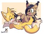 2026 absurd_res anthro anthro_on_anthro archie_comics areola balls blue_eyes blush bodily_fluids breasts brown_body brown_fur canid canine cum cum_on_feet duo feet felid feline female foot_fetish foot_play footjob fox fur genital_fluids genitals green_eyes hi_res lynx male male/female mammal miles_prower nicole_the_lynx nipples nude one_eye_closed open_mouth open_smile penis sega senshion sex simple_background smile soles sonic_the_hedgehog_(archie) sonic_the_hedgehog_(comics) sonic_the_hedgehog_(series) tan_body tan_fur vulva wink yellow_body yellow_fur