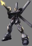  aiming beam_rifle commentary_request crossbone_gundam crossbone_vanguard energy energy_gun firing flint_(gundam) grey_background gundam hiwa_industry holding holding_energy_gun holding_weapon mecha mecha_focus mobile_suit muzzle_flash no_humans realistic robot science_fiction solo weapon 