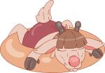 2026 absurd_res ahoge alpha_channel anthro beard big_nose bovid brown_hair butt caprine chubby_cheeks clothing dewclaw_hooves dewlap_(anatomy) digital_drawing_(artwork) digital_media_(artwork) eyes_closed facial_hair fluffy fluffy_tail glistening glistening_body glistening_butt glistening_hair glistening_hooves glistening_horn glistening_nose glistening_object goat hair hi_res hooves horn long_ears male mammal mark_(schreckengast) philtrum pink_body pink_nose pool_float pool_raft pool_ring pool_toy schreckengast scut_tail short_tail simple_background sleeping solo swimming_trunks swimwear tail transparent_background whisker_spots