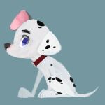 101_dalmatian_street 101_dalmatians 1:1 2020 black_nose black_spots blue_eyes canid canine canis collar console400 dalmatian disney domestic_dog dylan_(101_dalmatians) feral fur hi_res male mammal markings red_collar solo spots spotted_body spotted_fur white_body white_fur