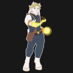 1:1 anthro bovid caprine clothed clothing digital_media_(artwork) dungeons_and_dragons fur goat hair hasbro hi_res horn looking_at_viewer magic magic_user male mammal muscular muscular_male simple_background solo tail tonydapig white_body white_fur wizards_of_the_coast