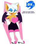 4:5 absurd_res anthro armwear bat bat_wings big_breasts big_ears black_bodysuit black_clothing black_nose black_skinsuit blue_eyeshadow bodysuit boots breasts cleavage clothed clothing dialogue duskxvi elbow_gloves eyelashes eyeshadow female footwear front_view fur gloves green_eyes handwear head_tuft hi_res knee_boots knee_highs legwear looking_at_viewer makeup mammal membrane_(anatomy) membranous_wings open_mouth open_smile orange_body orange_fur pink_background purple_wings rouge_the_bat sega shoes side_boob simple_background skinsuit smile solo sonic_the_hedgehog_(series) talking_to_viewer text thick_thighs tight_clothing tuft white_background white_body white_boots white_clothing white_footwear white_fur white_gloves white_handwear wide_hips wings
