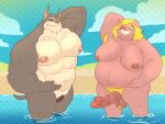 abs andromorph animal_genitalia animal_vulva anthro armpit_hair balls belly biceps big_breasts big_penis bodily_fluids body_hair breasts canid canine canine_genitalia canine_vulva canis carlos_(ophelia_sketched) domestic_dog domestic_pig duo erection fur genital_fluids genital_swap genitals gynomorph hair haxsmack hi_res huge_penis intersex jessabelle_higgins_(ophelia_sketched) male mammal muscular muscular_andromorph muscular_anthro muscular_intersex navel nipple_piercing nipples nude overweight overweight_anthro overweight_gynomorph overweight_intersex partially_submerged pecs penis piercing pit_bull pubes suid suine sus_(pig) tail vulva wet
