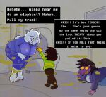 2026 2_horns adopted_(lore) adoptive_mother_(lore) age_difference all_fours ambiguous_gender angry anthro armchair barefoot bent_over big_breasts blouse blush bottomwear bovid breasts caprine chair claws clothed clothing covering_nose cross-popping_vein deltarune dialogue digital_media_(artwork) drunk english_text eyewear fart fart_cloud fart_fetish feet female furniture gassipons glasses group hi_res horn human imminent_fart inside kris_dreemurr larger_anthro larger_female living_room long_skirt mammal mature_anthro mature_female older_anthro older_female open_mouth open_smile playing prank reaching rectangular_glasses reptile scalie size_difference skirt smelly smile snarling substance_intoxication susie_(deltarune) talking_to_another text text_box topwear toriel trio undertale_(series) wearing_glasses wide_hips yelling_at_another yellow_fart_cloud younger_human