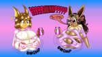 16:9 4k absurd_res accessory anthro beverage big_breasts breast_expansion breasts clothing duo eevee expansion eyewear faelocke fan_character female flower generation_1_pokemon glasses hair_accessory hi_res huge_breasts ivee_rose julia_sparks_(faelocke) letterbox nintendo nipple_outline plant pokemon pokemon_(species) raichu rose_(flower) torn_clothing wearing_glasses widescreen