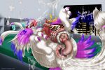 3:2 4_arms absurd_res all_the_way_through antennae_(anatomy) anthro anthro_on_feral anus arthropod arthropod_abdomen arthropod_abdomen_anus arthropod_abdomen_genitalia arthropod_abdomen_penis bedroom bestiality big_anus big_penis bodily_fluids cecropia_moth cloacal cloacal_penetration compound_eyes cum dragoina_the_lovebird duo excessive_cum excessive_genital_fluids feathers feet female feral from_front_position genital_fluids genitals grey_feet grey_hands hi_res insect insect_wings inside lepidopteran lepidopteran_wings lying male male/female missionary_position moth multi_arm multi_limb multicolored_body neck_tuft night on_back open_mouth penetration penile penile_penetration penis penis_in_cloaca pink_body pink_feathers pseudo_pupils red_body saturniid sex sex_toy striped_abdomen stripes sweet_yissus tuft vega_frith white_body white_feathers wings yellow_antennae yellow_eyes