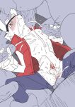 absurd_res anal anal_penetration anatomically_correct anatomically_correct_genitalia anatomically_correct_penis animal_genitalia animal_penis anthro anthro_penetrated anus balls biped blush bodily_fluids bottomwear butt clothing cum cum_inside cum_on_balls cum_on_chest cum_on_head cum_on_penis cum_on_self cum_while_penetrated digital_media_(artwork) ear_pull ejaculation erection eyewear eyewear_on_head faceless_character faceless_male fingerless_gloves fur genital_fluids genitals gloves goggles goggles_on_head group group_sex hand_on_another's_penis hand_on_penis handjob handwear hi_res jacket kemono king_kazma kurimo_jinguy lagomorph lagomorph_penis leg_grab leporid lying male male/male male_anthro male_penetrated male_penetrating male_penetrating_male mammal motion_lines on_back orgasm pants penetration penile penile_penetration penis penis_in_ass rabbit red_clothing red_eyes red_jacket red_topwear sex sleeveless_jacket small_penis solo_focus spread_legs spreading summer_wars surrounded surrounded_by_penises sweat tears teeth teeth_showing topwear torn_bottomwear torn_clothing torn_pants urethra vein veiny_penis white_balls white_body white_fur