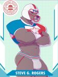 2026 3:4 ademuchi anthro black_sclera blue_clothing blue_crop_top blue_shirt blue_topwear bulge canid canine captain_america capwolf clothed clothing crop_top crossed_arms digital_media_(artwork) english_text fangs football_helmet football_player fur grey_body grey_fur hi_res jockstrap logo looking_at_viewer male mammal marvel marvel_rivals midriff multicolored_clothing multicolored_crop_top multicolored_shirt multicolored_topwear muscular muscular_anthro muscular_male mythological_canine mythological_creature mythology navel pecs red_clothing red_crop_top red_eyes red_shirt red_topwear shirt solo teeth text topwear underbite underwear werecanid werecanine werecreature werewolf white_clothing white_crop_top white_topwear