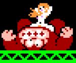 2026 6:5 anthro black_background blonde_hair brown_body digital_drawing_(artwork) digital_media_(artwork) donkey_kong_(character) donkey_kong_(series) duo female hair human human_on_anthro interspecies kong male male/female mammal mario_bros mayor_pauline nintendo nipples nude nude_anthro nude_female nude_male pink_nipples pixel_(artwork) primate saiwai_hiroshi simple_background