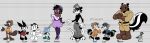 absurd_res aero_(toonycryptid) american_opossum angelica_(toonycryptid) anthro armwear avian bat bird black_hair blaire_(toonycryptid) catoon_(toonycryptid) clothing coal_(toonycryptid) columbid domestic_cat dress elbow_gloves eliza_(toonycryptid) english_text fedora felid feline felis female footwear gloves group hair handwear hat headgear headwear hi_res high_heels human legwear male mammal marsupial mephitid monotreme olaf_(toonycryptid) pigeon platypus procyonid raccoon rust_(toonycryptid) shoes skunk text thigh_highs toony toonycryptid
