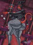 2026 2_horns 4_fingers absurd_res alcohol artist_name beverage big_breasts big_butt black_clothing black_eyes black_eyeshadow black_hair black_leotard black_lipstick breasts bubble_butt butt card claws cleavage clothed clothing container cup curvy_figure d6 demon demon_humanoid detailed_background dice drinking_glass eyelashes eyeshadow fan_character female finger_claws fingers gesture glass glass_container glass_cup glistening glistening_body glistening_breasts glistening_skin glistening_tail graphite_(artwork) hair hellaverse helluva_boss hi_res horn horned_humanoid huge_breasts huge_butt huge_hips huge_thighs humanoid imp inside legwear leotard lips lipstick long_tail makeup marker_(artwork) medium_hair pantyhose parasitedeath playing_card pointed_tail poker_chip red_body red_skin shot_glass shrug signature solo tail tailed_humanoid text thick_lips thick_thighs traditional_media_(artwork) vidya_(parasitedeath) voluptuous voluptuous_female voluptuous_humanoid wide_hipped_female wide_hipped_humanoid wide_hips yellow_sclera
