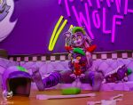 3d_(artwork) animal_genitalia animal_penis animatronic anthro areola balls big_breasts bodily_fluids breasts canid canine canine_genitalia canine_penis canis digital_media_(artwork) ear_piercing ear_ring erection feet five_nights_at_freddy's five_nights_at_freddy's:_security_breach fur genitals glistening glistening_breasts glistening_face glistening_feet glistening_knot glistening_thighs glistening_toes gynomorph hair hi_res humanoid_feet intersex knot looking_at_viewer machine mammal nipples nude penis piercing plantigrade plushie ring_piercing robot robot_anthro roxanne_wolf scottgames sex smile solo steel_wool_studios teeth thick_thighs torielle69 wolf
