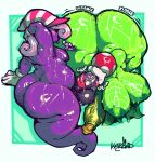 anthro areola armpit_hair balls belly big_balls big_breasts big_butt big_penis blush bodily_fluids body_hair breasts butt butt_hair butt_jiggle clothing digital_drawing_(artwork) digital_media_(artwork) duo elemental_creature fellatio female flora_fauna foreskin genitals ghost_tail glistening glistening_areola glistening_balls glistening_belly glistening_body glistening_breasts glistening_butt glistening_genitalia glistening_penis glistening_thighs green_areola green_breasts green_nipples green_penis gynomorph gynomorph/gynomorph hair hairy_balls hand_behind_head hat headgear headwear hi_res huge_breasts huge_butt huge_penis humanoid humanoid_on_humanoid intersex intersex/intersex inverted_nipples jiggling karbun legless lips mario_bros medium_breasts nintendo nipples nude onomatopoeia oral overweight overweight_anthro overweight_intersex paper_mario penile penis penis_in_mouth pink_hair piranha_plant plant pubes pubes_in_mouth purple_areola purple_balls purple_breasts purple_penis raised_arm retracted_foreskin saliva saliva_on_penis saliva_on_tongue saliva_string sex shadow_siren signature slightly_chubby sloppy sloppy_blowjob slurping sound_effects sweat sweaty_areola sweaty_belly sweaty_breasts sweaty_butt sweaty_legs sweaty_thighs text thick_lips thick_penis thick_thighs tongue tongue_around_penis tongue_out tongue_out_fellatio tongue_wrap tongue_wrapped_around_penis trans_(lore) trans_woman_(lore) vein veiny_penis vivian_(mario) wet wet_penis white_lips wobbling
