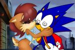 5_fingers anthro big_breasts blnkn01z blush breasts canon_couple chipmunk curvy_figure duo eulipotyphlan female fingers ground_squirrel hedgehog hi_res hourglass_figure kissing male male/female mammal rodent sally_acorn scene_interpretation sciurid scut_tail sega short_tail sonic_the_hedgehog sonic_the_hedgehog_(satam) sonic_the_hedgehog_(series) swaggskooool tail thick_thighs