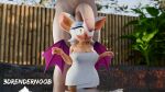 16:9 3d_(artwork) 3drendernoob anthro bat big_breasts big_penis blush breasts cleavage clothed clothing digital_media_(artwork) duo female genitals hi_res hot_spring huge_penis human light-skinned_human light-skinned_male light_body light_skin looking_at_genitalia male male/female mammal nipple_outline penis penis_awe penis_on_head reflection rouge_the_bat sega shortstack size_difference sonic_the_hedgehog_(series) towel towel_only water widescreen