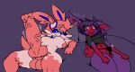 aliasing angry animal_genitalia animal_penis anthro aujko balls big_penis binary_drawing blue_eyes blush breasts canine_genitalia canine_penis clothing cross-popping_vein deer digital_drawing_(artwork) digital_media_(artwork) drooling_tongue duo eeveelution erection flat_colors generation_6_pokemon genitals goo_creature goo_string gynomorph gynomorph_anthro hair heterochromia humanoid humanoid_genitalia humanoid_penis intersex intersex_anthro knot knotted_penis looking_at_genitalia lyg_(aujko) lying male male_anthro mammal new_world_deer nintendo on_back penis pillow pink_body pink_hair pink_tail pokemon pokemon_(species) pudu pupils purple_background purple_body purple_hair red_body red_pupils red_tail ribbons shirt silvya_(moxxiedc) simple_background slime sylveon tail thong throbbing throbbing_penis tongue tongue_out topwear touching_penis underwear vein veiny_penis white_body