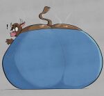 2026 2_horns absurd_res anthro big_butt bodily_fluids bottomwear bovid bovine brown_body brown_fur butt butt_cleavage butt_focus butt_shot cattle clothed clothing denim denim_bottomwear denim_clothing digital_drawing_(artwork) digital_media_(artwork) exclamation_point female freckled_butt freckles fur gassipons grey_background hi_res horn huge_butt hyper hyper_butt jeans looking_back mammal musk pants raised_tail rear_view simple_background sitting smelly_butt solo sweat sweaty_butt tail tight_bottomwear tight_clothing tight_jeans tight_pants wide_eyed