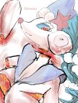3:4 absurd_res anthro areola ateeveelutinfp bdsm big_breasts blood bodily_fluids breast_tissue breasts death decapitation exposed_breast_tissue female generation_7_pokemon genitals gore gore_focus hi_res looking_pleasured mammal mutilation nintendo nipples nude pink_areola pokemon pokemon_(species) primarina simple_background snuff solo