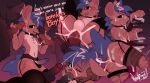 absurd_res anal anal_penetration anthro asphyxiation balls blush bodily_fluids bukkake choking clothing cum cum_covered cum_in_ass cum_in_mouth cum_inside cum_on_face cum_while_penetrated fellatio gangbang genital_fluids genitals group group_sex hi_res hyena legwear licking male male/male mammal masturbation messy nekosteck oral penetration penile penis penis_lick rough_sex sex stockings thick_thighs tongue