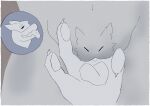 absurd_res ahegao ails anthro bone bone_mask claws duo female finger_claws finger_pawpads fingering fingering_partner fingers greyscale gspot hi_res looking_pleasured mask monochrome pussy-cat_(meme) sex skull skull_mask tongue tongue_out vaginal vaginal_fingering