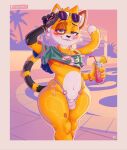 absurd_res adjusting_glasses alcohol anthro arm_tattoo belly beverage big_butt bikini bikini_bottom bite biting_lip blush bottomless bracelet butt clothed clothing cocktail colored_nails container crop_top cup domestic_cat drinking_glass drinking_straw eyewear felid feline felis femboy flaccid flirting flirting_expression flirting_look flirting_with_viewer food fruit fur genitals glass glass_container glass_cup glasses gold_(metal) gold_bracelet gold_jewelry gold_piercing grand_theft_auto grand_theft_auto_vi gta_vi_cover_girl hi_res holding_beverage holding_container holding_cup holding_drinking_glass holding_object ice jewelry katxfish katxlogan looking_at_viewer male mammal meme nails navel nipple_fetish nipple_piercing nipples o-ring_bikini orange_body orange_fur panties peeking_nipple peeking_penis penis piercing pineapple plant public public_exposure raised_clothing raised_crop_top raised_shirt raised_tail raised_tank_top raised_topwear rockstar_games shirt short_sleeves solo string_bikini sun sunglasses swimming_pool swimwear t-shirt tail tank_top tattoo thick_thighs tight_clothing topwear two-piece_swimsuit underwear wide_hips
