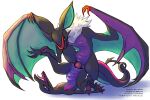 3:2 abdominal_bulge animal_genitalia bat big_ears black_body claws cloaca cloacal_penis duo entwined_tails female feral fur generation_6_pokemon generation_7_pokemon genitals hi_res interspecies lizard male male/female mammal nintendo noivern paw_to_paw penetration penile penile_penetration penis_in_vagina peregr1ne pokemon pokemon_(species) purple_body purple_eyes reptile salazzle scalie simple_background spread_wings tail tail_coil teal_body text tongue tongue_out url vaginal vaginal_penetration vulva white_background white_body white_fur wings yellow_eyes