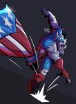 2026 anthro belt black_sclera blue_bodysuit blue_clothing blue_mask blue_skinsuit bodysuit canid canine captain_america capwolf claws clothed clothing digital_media_(artwork) fangs fur gloves grey_body grey_fur handwear hi_res lonefox1332 looking_at_viewer male mammal marvel marvel_rivals multicolored_bodysuit multicolored_clothing multicolored_skinsuit muscular muscular_anthro muscular_male mythological_canine mythological_creature mythology red_bodysuit red_clothing red_eyes red_gloves red_handwear red_skinsuit shield skinsuit solo teeth throwing_object tight_clothing torn_bodysuit torn_clothing torn_gloves torn_handwear torn_skinsuit uniform utility_belt werecanid werecanine werecreature werewolf white_bodysuit white_clothing white_skinsuit