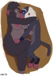 absurd_res anthro ape areola breasts digital_media_(artwork) disney duo eye_contact feet female fingering fingering_partner foot_fetish foot_play footjob fur genitals gorilla half-closed_eyes haplorhine hi_res ionai kissing looking_at_another lying male male/female mammal mandrill mature_anthro mature_male monkey narrowed_eyes navel nipples nude old_world_monkey on_side penile penis prehensile_feet primate rafiki sex tail tarzan_(disney) terk the_lion_king toes vaginal vaginal_fingering