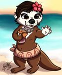  cub cute invalid_tag kumotta mammal moana mustelid otter sketch young 