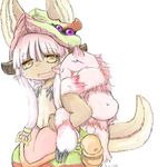  artist_requset brown_eyes furry made_in_aybss nanachi_(made_in_aybss) white_hair 