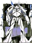  gundam hangar helmet loran_cehack marker_(medium) mecha official_art oldschool pilot pilot_suit production_art scan science_fiction size_difference sketch spacesuit syd_mead traditional_media turn_a_gundam turn_a_gundam_(mobile_suit) turn_x 