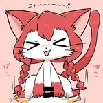  artist_request cat cat_busters censored eyes_closed furry long_hair nude penis pussy red_hair sex 