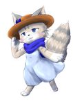  artist_request blue_eyes cat cat_busters character_request furry scarf smile 