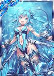  :d ahoge air_bubble akkijin aqua_eyes aqua_hair armlet armor armpit_peek bangs bare_shoulders blue_wings blurry blush border breasts bubble card_(medium) caustics choker cleavage collarbone coral day depth_of_field eyebrows_visible_through_hair faulds floating_hair from_below groin hair_between_eyes hair_ornament happy head_tilt head_wings highleg highleg_leotard hips huge_ahoge ice_crystal jewelry legs_together leotard leviathan_(shinkai_no_valkyrie) light_rays long_hair looking_at_viewer low_wings medium_breasts monster_girl navel_cutout necklace ocean official_art open_mouth outdoors outstretched_arms shinkai_no_valkyrie side_ponytail sideboob sidelocks smile solo sparkle spread_arms submerged sunbeam sunlight swimsuit tail underwater unzipped vambraces water wings zipper zipper_pull_tab 