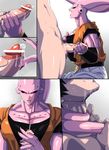  2boys bara character_request cum dragon_ball dragonball_z drooling erection evil_grin forced handjob male_focus multiple_boys muscle penis penis_grab restrained saliva sweat tagme yaoi 