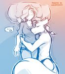  &lt;3 2017 ? anthro blush breasts canine clothed clothing cuddling duo ears_back embarrassed eyes_closed female hug human keidran loincloth lying male mammal maren_taverndatter monochrome mostly_nude on_back on_side ponytail sketch sleeping sythe_(twokinds) twokinds webcomic wolf 