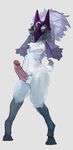  2016 3_fingers absurd_res anthro areola blush breasts butt caprine crossgender digitigrade erection front_view fur green_eyes hair herm hi_res hooves humanoid_penis intersex kindred_(lol) lamb_(lol) league_of_legends liteu long_ears long_hair mammal mask multi_breast multi_nipple nipples nude penis pussy riot_games sheep simple_background small_breasts solo spirit standing vein video_games white_background white_fur white_hair 