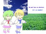  akazukin_chacha babies blonde_hair dorothy green_hair photo_background seravi 