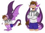  arthropod brown_hair butterfly clothing downbutton dragon feline hair hybrid insect invalid_tag jaycob(artist) lion male mammal shorts solo 