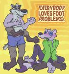  anthro aoba arms_swap badger clothing earthbound_(series) foothands footpawhands hoodie larathelabrat male mammal multi_arm multi_limb mustelid ness nintendo pants partial_body_swap pawpads raccoon shorts transformation video_games 