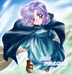  akazukin_chacha broom flying hood purple_hair yakko 