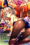  animal_ears ashishun ass breasts bunny_ears bunny_girl cameltoe fishnets heels kanna_kana marmalade masturbation nipples no_bra pantyhose primal_x_hearts tail 