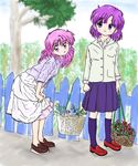  akazukin_chacha marin pink_hair purple_hair standing yakko 