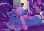  2017 69_position anus bed being_watched biting_lip blue_fur blush butt cunnilingus cutie_mark door equine evehly female female/female feral feral_on_feral friendship_is_magic fur group hair half-closed_eyes hooves horn inside looking_back looking_down lying mammal multicolored_hair my_little_pony on_back on_bed on_front on_top one_eye_closed oral peeping purple_fur pussy pussy_juice sex shocked starlight_glimmer_(mlp) sweat teeth trixie_(mlp) twilight_sparkle_(mlp) two_tone_hair underhoof unicorn vaginal voyeur walk-in white_hair wide_eyed winged_unicorn wings 