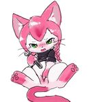  artist_request cat cat_busters furry green_eyes long_hair pink_hair pussy 