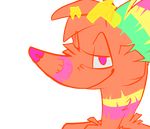  2017 alpha_channel ambiguous_gender animate_inanimate animated anthro bedroom_eyes bust_(disambiguation) canine cute fox fur half-closed_eyes humor idoodle2draw lapfox_trax looking_at_viewer mammal multicolored_fur pi&ntilde;ata purple_eyes purple_fur reaction_image red_fur seductive simple_background smile smirk solo solo_focus the_quick_brown_fox transparent_background wiggles_eyebrows yellow_fur 