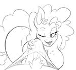  2017 anthro anthrofied balls big_macintosh_(mlp) black_and_white breasts buttercup_(mlp) equine erection female first_person_view friendship_is_magic horse incest jrvanesbroek mammal mature_female monochrome mother mother_and_son my_little_pony parent pear_butter_(mlp) penis pony son 